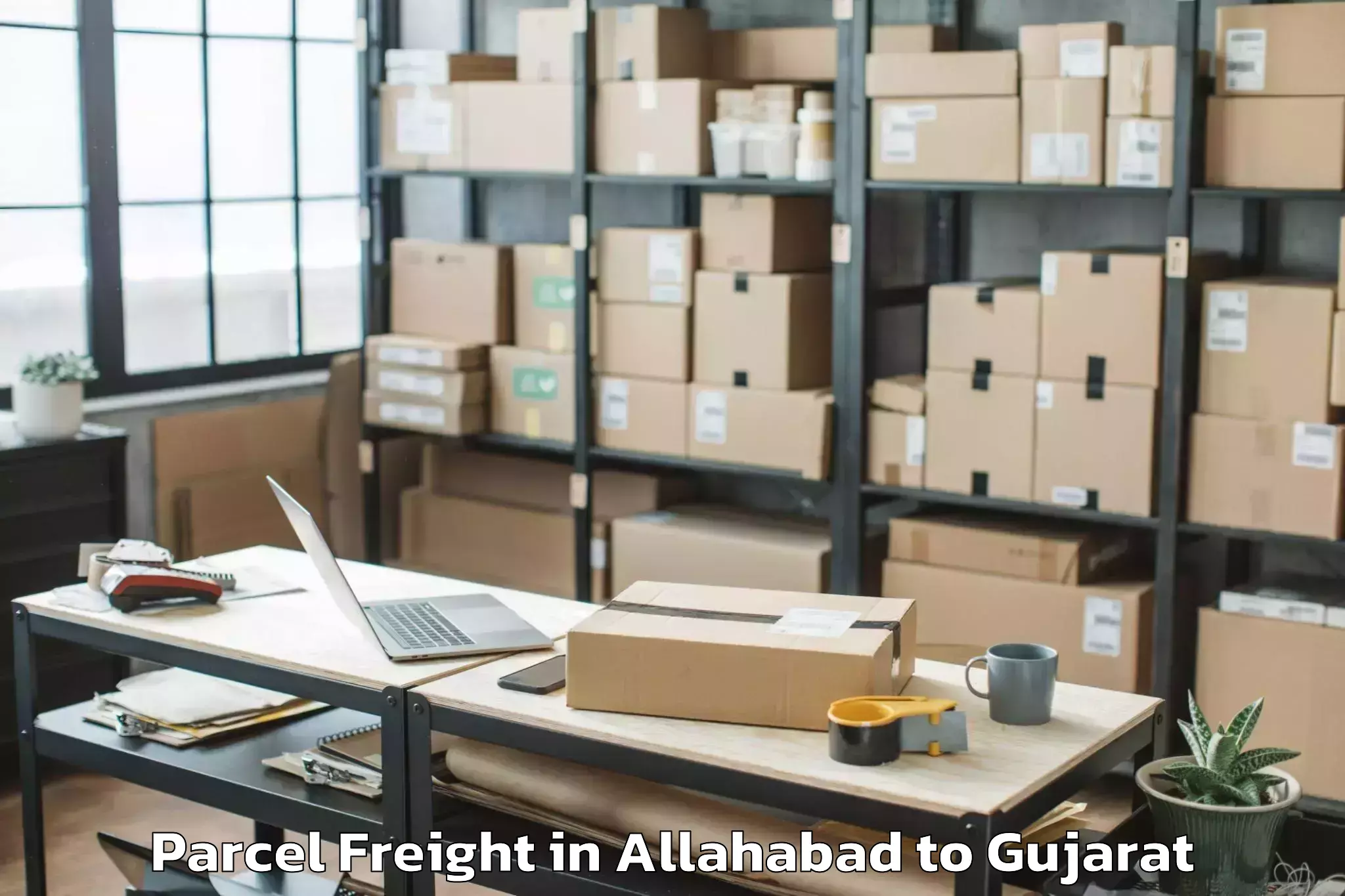 Reliable Allahabad to Indus University Ahmedabad Parcel Freight